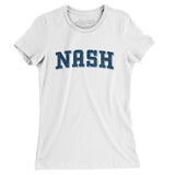 Nash Varsity Women's T-Shirt-White-Allegiant Goods Co. Vintage Sports Apparel