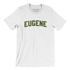 Eugene Oregon Varsity Men/Unisex T-Shirt-White-Allegiant Goods Co. Vintage Sports Apparel