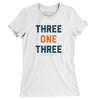 Detroit 313 Area Code Women's T-Shirt-White-Allegiant Goods Co. Vintage Sports Apparel