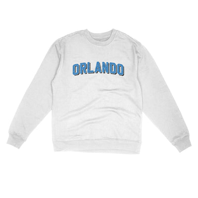 Orlando Varsity Midweight Crewneck Sweatshirt-White-Allegiant Goods Co. Vintage Sports Apparel