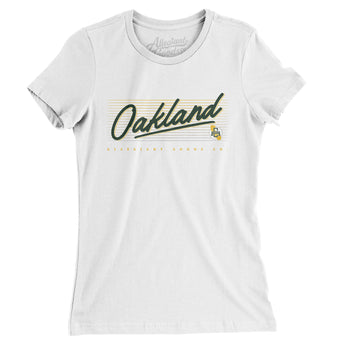 Oakland Retro Women's T-Shirt-Allegiant Goods Co. Vintage Sports Apparel
