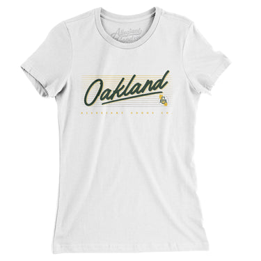 Oakland Retro Women's T-Shirt-Allegiant Goods Co. Vintage Sports Apparel