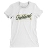 Oakland Retro Women's T-Shirt-White-Allegiant Goods Co. Vintage Sports Apparel
