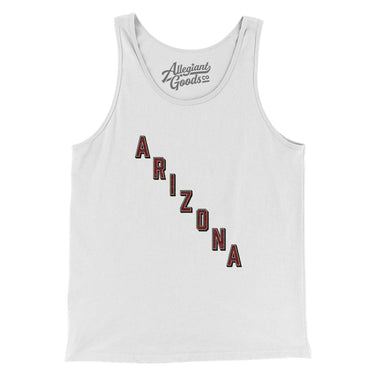 Arizona Hockey Jersey Men/Unisex Tank Top-White-Allegiant Goods Co. Vintage Sports Apparel