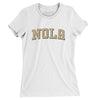 Nola Varsity Women's T-Shirt-White-Allegiant Goods Co. Vintage Sports Apparel