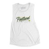 Portland Retro Women's Flowey Scoopneck Muscle Tank-Allegiant Goods Co. Vintage Sports Apparel