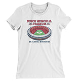 Busch Memorial Stadium Women's T-Shirt-Allegiant Goods Co. Vintage Sports Apparel