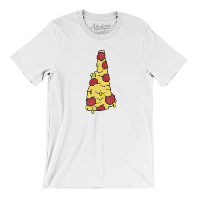 New Hampshire Pizza State Men/Unisex T-Shirt-White-Allegiant Goods Co. Vintage Sports Apparel