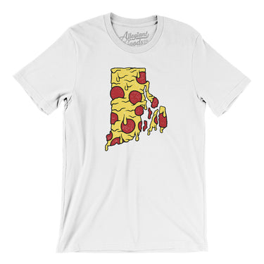 Rhode Island Pizza State Men/Unisex T-Shirt-Allegiant Goods Co. Vintage Sports Apparel