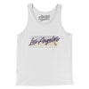 Los Angeles Retro Men/Unisex Tank Top-White-Allegiant Goods Co. Vintage Sports Apparel