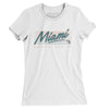 Miami Retro Women's T-Shirt-White-Allegiant Goods Co. Vintage Sports Apparel