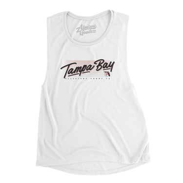 Tampa Bay Retro Women's Flowey Scoopneck Muscle Tank-Allegiant Goods Co. Vintage Sports Apparel