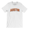 Austin Varsity Men/Unisex T-Shirt-White-Allegiant Goods Co. Vintage Sports Apparel