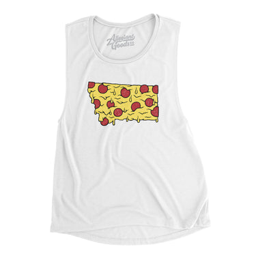 Montana Pizza State Women's Flowey Scoopneck Muscle Tank-Allegiant Goods Co. Vintage Sports Apparel