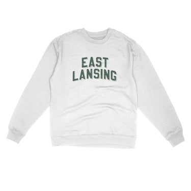 East Lansing Michigan Varsity Midweight Crewneck Sweatshirt-Allegiant Goods Co. Vintage Sports Apparel