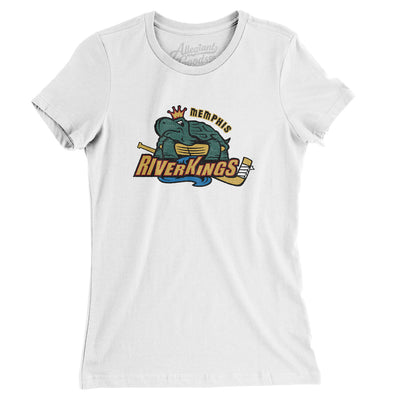 Memphis Riverkings Women's T-Shirt-White-Allegiant Goods Co. Vintage Sports Apparel