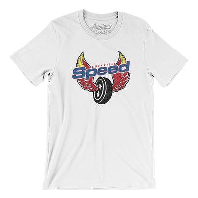 Knoxville Speed Men/Unisex T-Shirt-White-Allegiant Goods Co. Vintage Sports Apparel