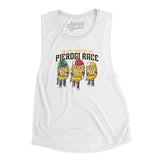 I’m Just Here For The Pierogi Race Women's Flowey Scoopneck Muscle Tank-Allegiant Goods Co. Vintage Sports Apparel