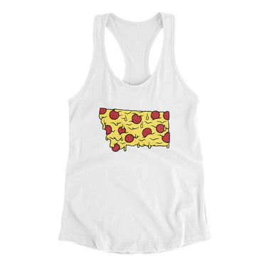 Montana Pizza State Women's Racerback Tank-Allegiant Goods Co. Vintage Sports Apparel