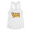 Montana Pizza State Women's Racerback Tank-White-Allegiant Goods Co. Vintage Sports Apparel