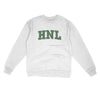 Hnl Varsity Midweight Crewneck Sweatshirt-White-Allegiant Goods Co. Vintage Sports Apparel