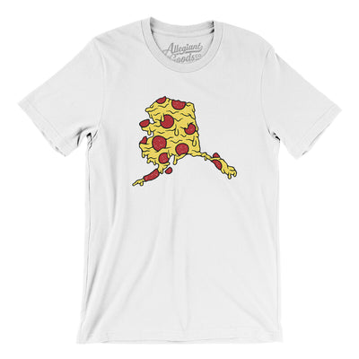 Alaska Pizza State Men/Unisex T-Shirt-White-Allegiant Goods Co. Vintage Sports Apparel