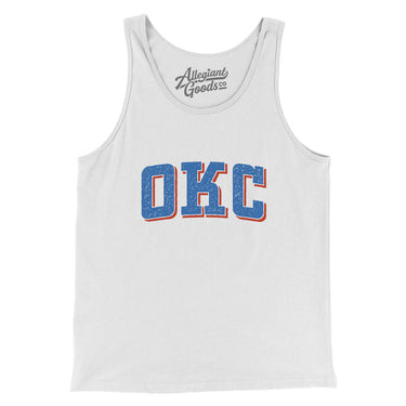 Okc Varsity Men/Unisex Tank Top-Allegiant Goods Co. Vintage Sports Apparel