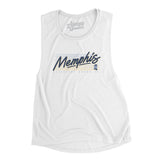 Memphis Retro Women's Flowey Scoopneck Muscle Tank-Allegiant Goods Co. Vintage Sports Apparel
