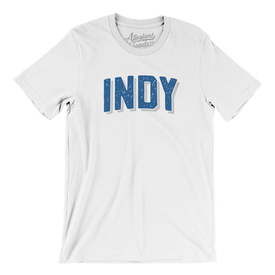 Indy Varsity Men/Unisex T-Shirt-White-Allegiant Goods Co. Vintage Sports Apparel