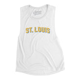 St Louis Varsity Women's Flowey Scoopneck Muscle Tank-Allegiant Goods Co. Vintage Sports Apparel