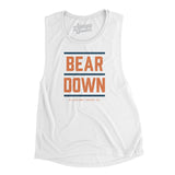 Bear Down Women's Flowey Scoopneck Muscle Tank-White-Allegiant Goods Co. Vintage Sports Apparel
