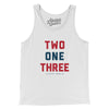 Los Angeles 213 Men/Unisex Tank Top-White-Allegiant Goods Co. Vintage Sports Apparel