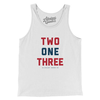 Los Angeles 213 Men/Unisex Tank Top-White-Allegiant Goods Co. Vintage Sports Apparel