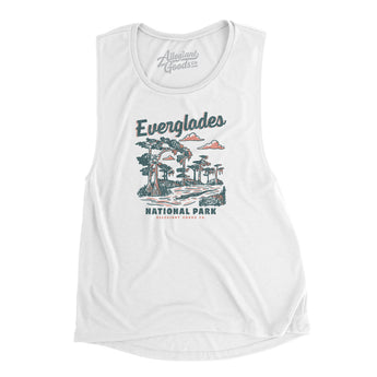 Everglades National Park Women's Flowey Scoopneck Muscle Tank-Allegiant Goods Co. Vintage Sports Apparel