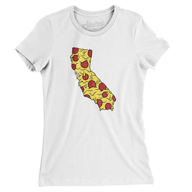 California Pizza State Women's T-Shirt-Allegiant Goods Co. Vintage Sports Apparel