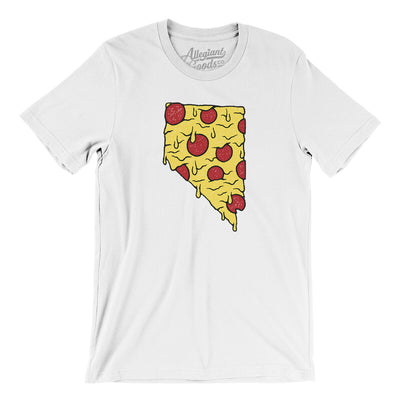 Nevada Pizza State Men/Unisex T-Shirt-White-Allegiant Goods Co. Vintage Sports Apparel