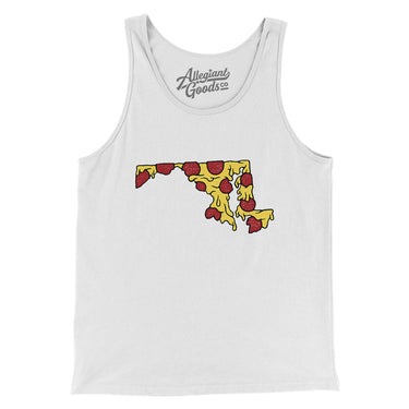 Maryland Pizza State Men/Unisex Tank Top-Allegiant Goods Co. Vintage Sports Apparel
