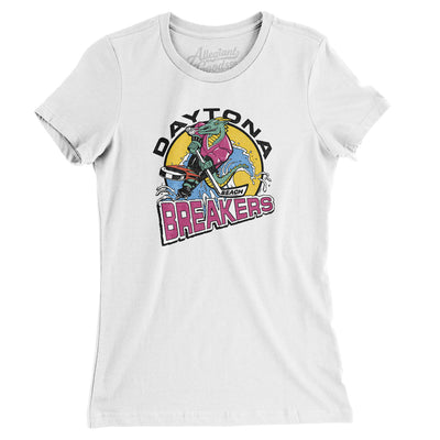 Daytona Beach Breakers Women's T-Shirt-White-Allegiant Goods Co. Vintage Sports Apparel