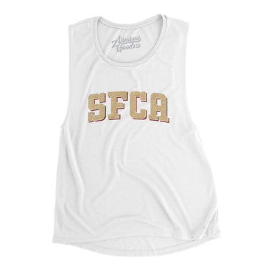 Sfca Varsity Women's Flowey Scoopneck Muscle Tank-Allegiant Goods Co. Vintage Sports Apparel