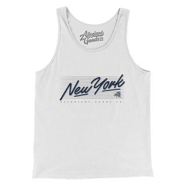 New York Retro Men/Unisex Tank Top-Allegiant Goods Co. Vintage Sports Apparel