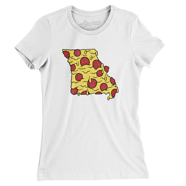 Missouri Pizza State Women's T-Shirt-Allegiant Goods Co. Vintage Sports Apparel