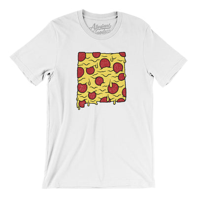New Mexico Pizza State Men/Unisex T-Shirt-White-Allegiant Goods Co. Vintage Sports Apparel