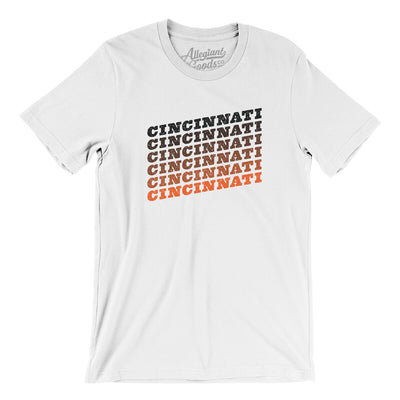 Cincinnati Vintage Repeat Men/Unisex T-Shirt-White-Allegiant Goods Co. Vintage Sports Apparel
