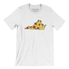 Virginia Pizza State Men/Unisex T-Shirt-White-Allegiant Goods Co. Vintage Sports Apparel