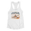 It’s A Great Day For Some Baseball Women's Racerback Tank-White-Allegiant Goods Co. Vintage Sports Apparel
