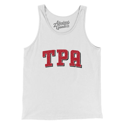 TPA Varsity Men/Unisex Tank Top-White-Allegiant Goods Co. Vintage Sports Apparel