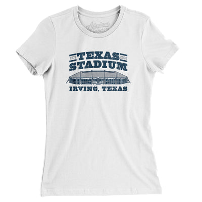 Texas Stadium Women's T-Shirt-White-Allegiant Goods Co. Vintage Sports Apparel