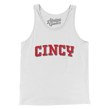 Cincy Varsity Men/Unisex Tank Top-Allegiant Goods Co. Vintage Sports Apparel