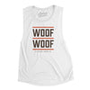 Woof Woof Women's Flowey Scoopneck Muscle Tank-White-Allegiant Goods Co. Vintage Sports Apparel