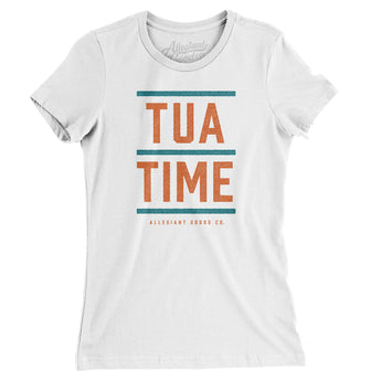 Tua Time Women's T-Shirt-White-Allegiant Goods Co. Vintage Sports Apparel